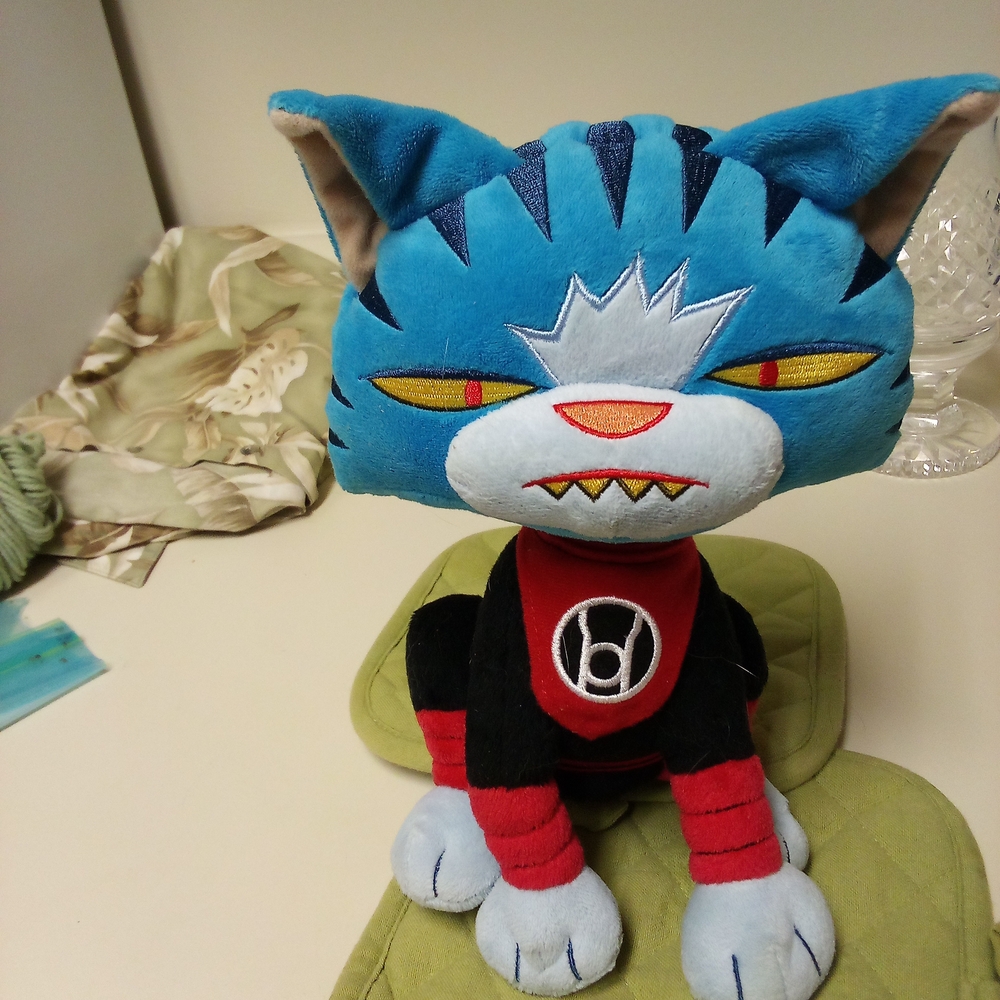 DC Comics Super Pets DEX-STARR 1  10" Plush RARE Brand New & Sealed! Red Lantern